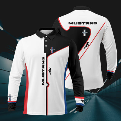 Mustang RCV1 Long Sleeve Polo T-Shirt