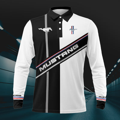 Mustang RCV1 Long Sleeve Polo T-Shirt