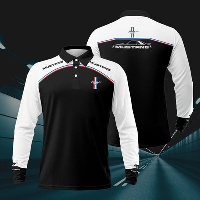 Mustang RCV1 Long Sleeve Polo T-Shirt