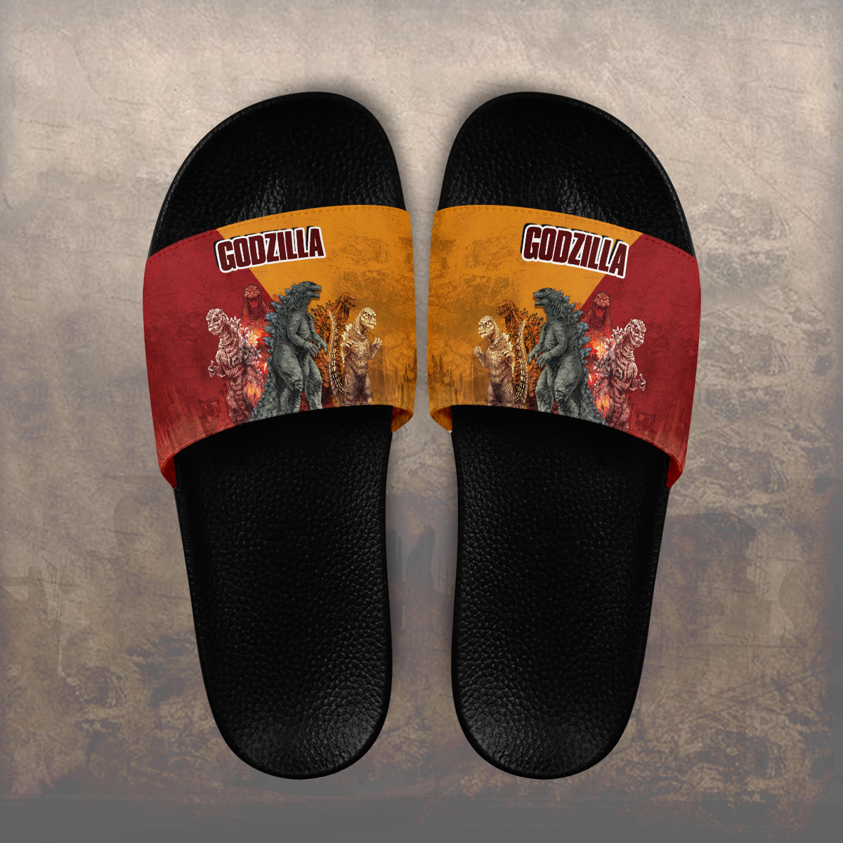 Godzilla Beach Slide Sandals