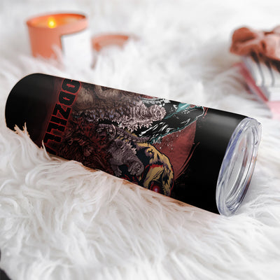 2024 Godzilla Art Stainless Steel Vacuum Insulated Skinny Tumbler (v.1)