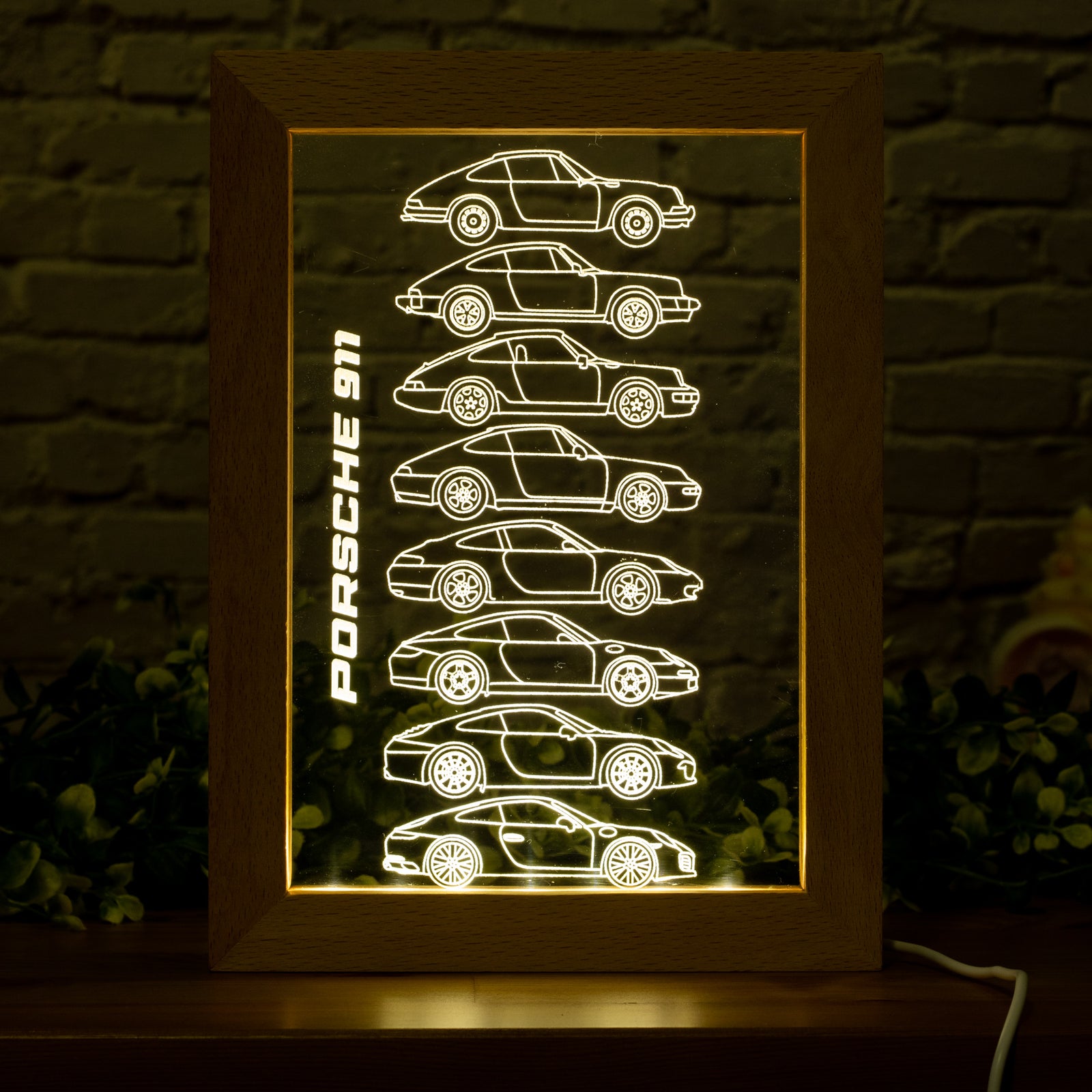 911 Silhouette Collection Framed Led Night Light