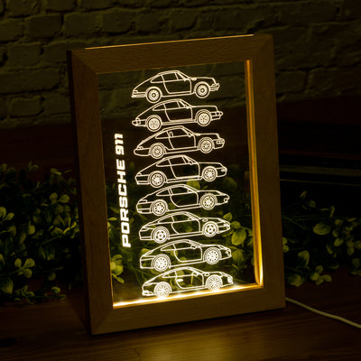 911 Silhouette Collection Framed Led Night Light
