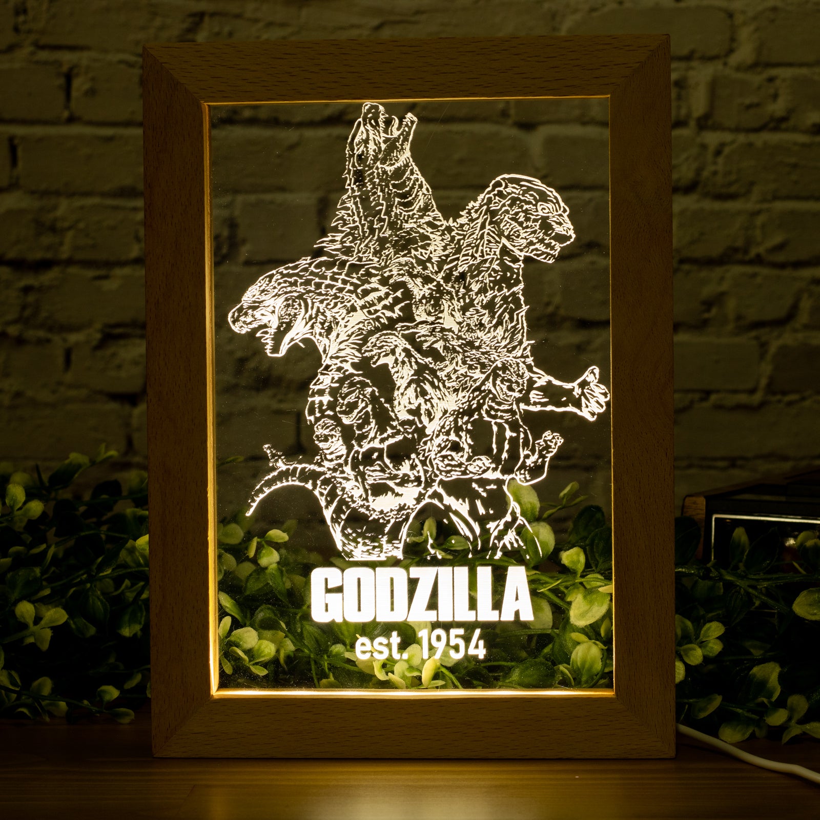 Godzilla Collection Framed Led Night Light