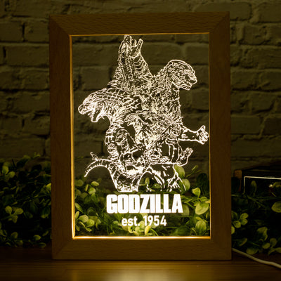 Godzilla Collection Framed Led Night Light