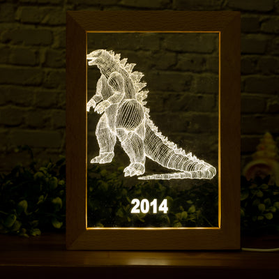 Godzilla Collection 3D Art Framed Led Night Light