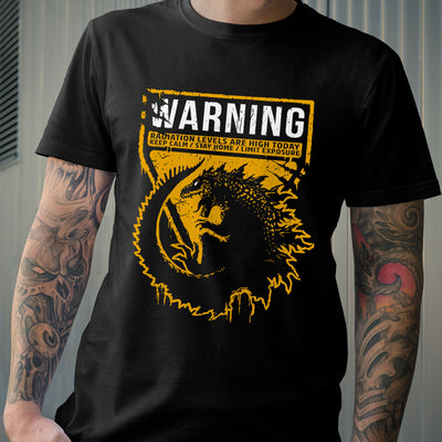 Godzilla Art T-shirt - WARNING GODZILLA