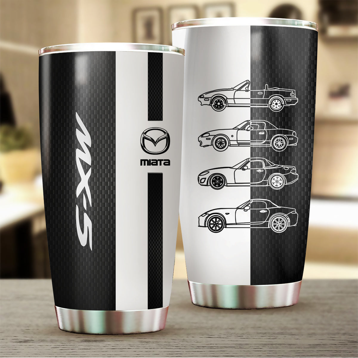 Miata Silhouette Stainless Steel Vacuum Insulated Tumbler