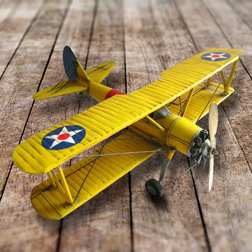 Vintage Metal Airplane Model