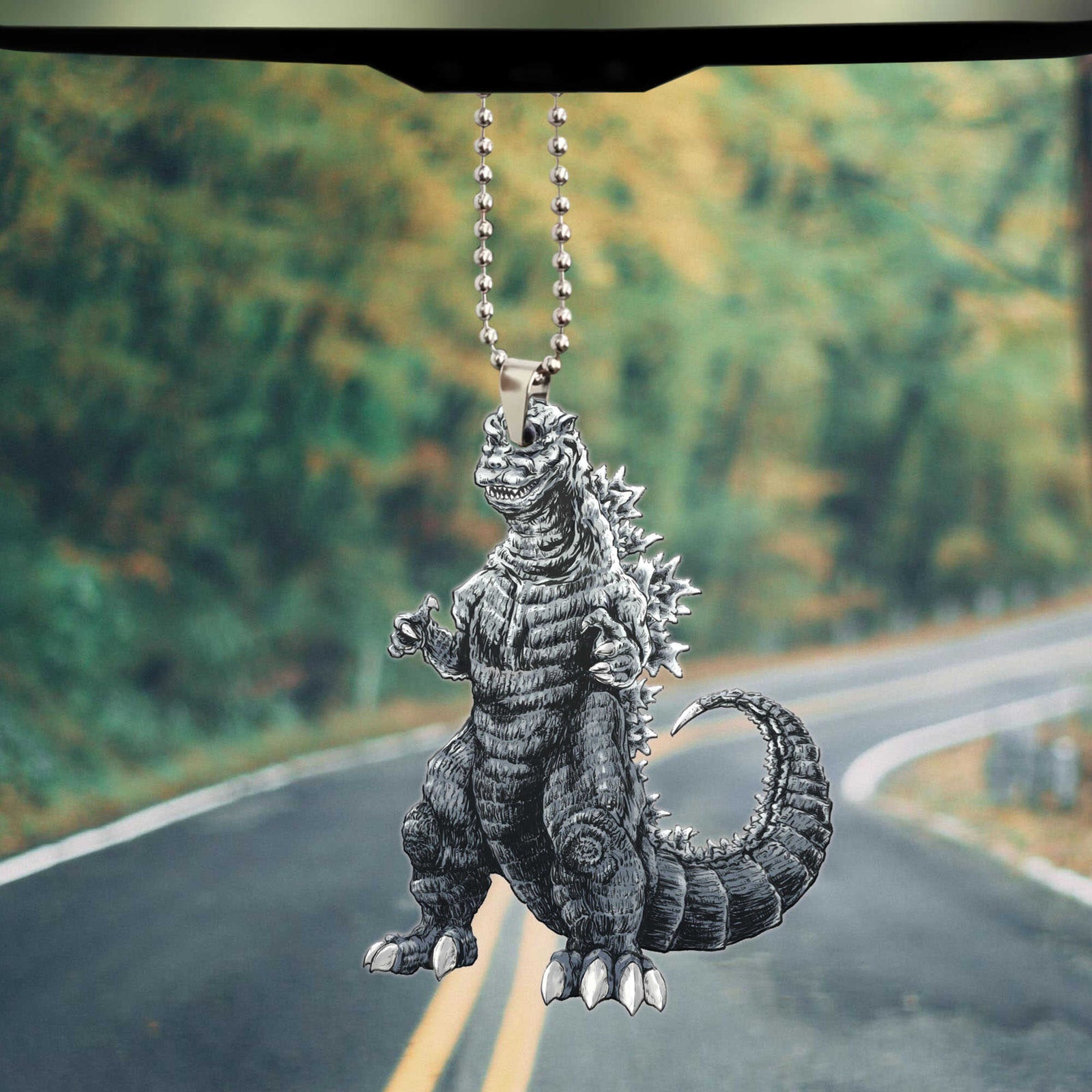 Godzilla All Versions In-car Christmas Hanging Ornament
