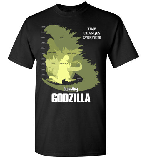 GODZILLA GREW UP BY TIME T-SHIRT