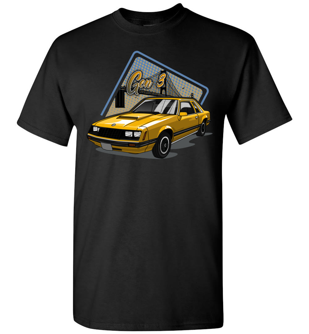 Mustang Gen 3 Cartoon Art T-shirt