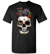 Kaiju Collection Stylized Skull Halloween Art T-shirt