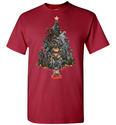 Godzilla Christmas Tree T-shirt - Kid