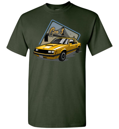 Mustang Gen 3 Cartoon Art T-shirt
