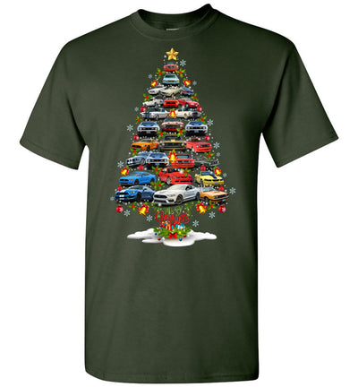 Stang Christmas T-shirt - Christmas Tree From All Stangs