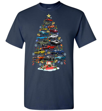 Challenger Christmas T-shirt - Christmas Tree From All Challengers (Cartoon Art)