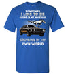 Mustang Art T-shirt - I Like To Be Alone In My Mustang Cruising In My Own World T-shirt