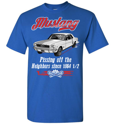 Mustang Art T-shirt - My Mustang Is Pissing Off The Neighbors T-shirt
