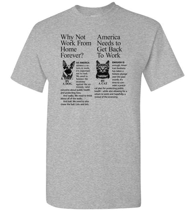 Dog & Cat Funny Debate T-shirt