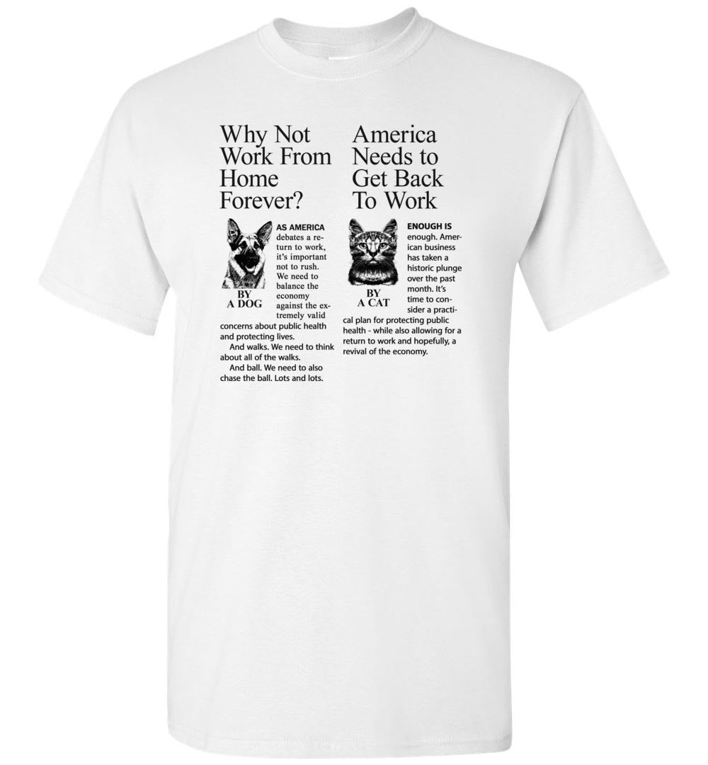Dog & Cat Funny Debate T-shirt
