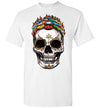 911 Collection Stylized Skull Halloween Art T-shirt V2