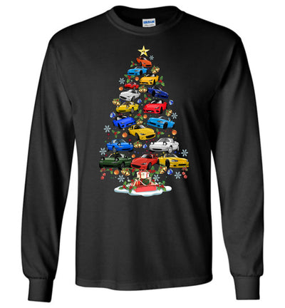 Miata Christmas T-shirt - Christmas Tree From All Miatas (Cartoon Art)