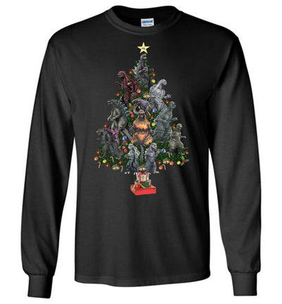 Godzilla Christmas Tree T-shirt - Kid