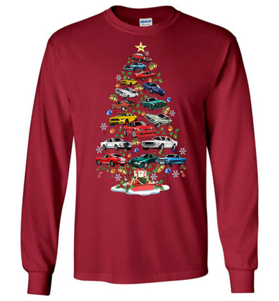 Stang Christmas T-shirt - Christmas Tree From All Stangs (Cartoon Art)