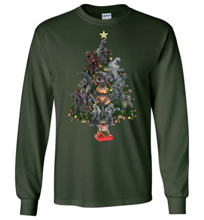 Godzilla Christmas Tree T-shirt