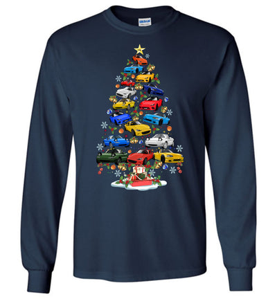 Miata Christmas T-shirt - Christmas Tree From All Miatas (Cartoon Art)