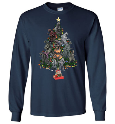 Godzilla Christmas Tree T-shirt - Kid