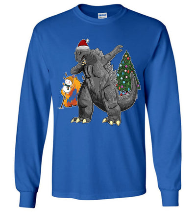 Godzilla Dabbing For Christmas Sweatshirt