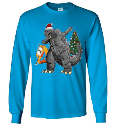 Godzilla Dabbing For Christmas Sweatshirt