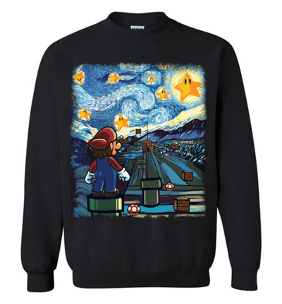 Mario Starry Night T-shirt