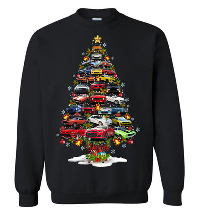 Camaro Christmas T-shirt - Christmas Tree From All Camaros