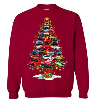 Camaro Christmas T-shirt - Christmas Tree From All Camaros