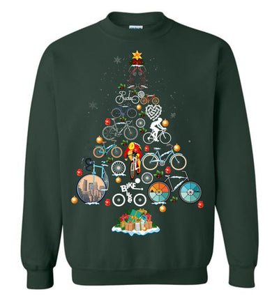 Bicycling Christmas Sweatshirt