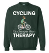 Cycling Cheaper Than Therapy T-shirt