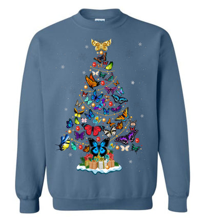 Butterfly Christmas Sweatshirt
