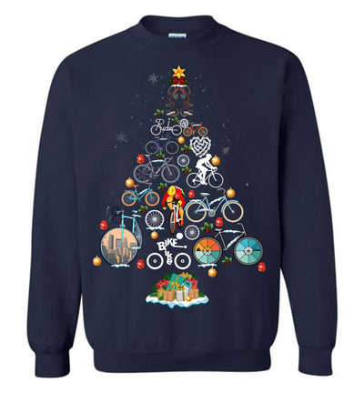 Bicycling Christmas Sweatshirt