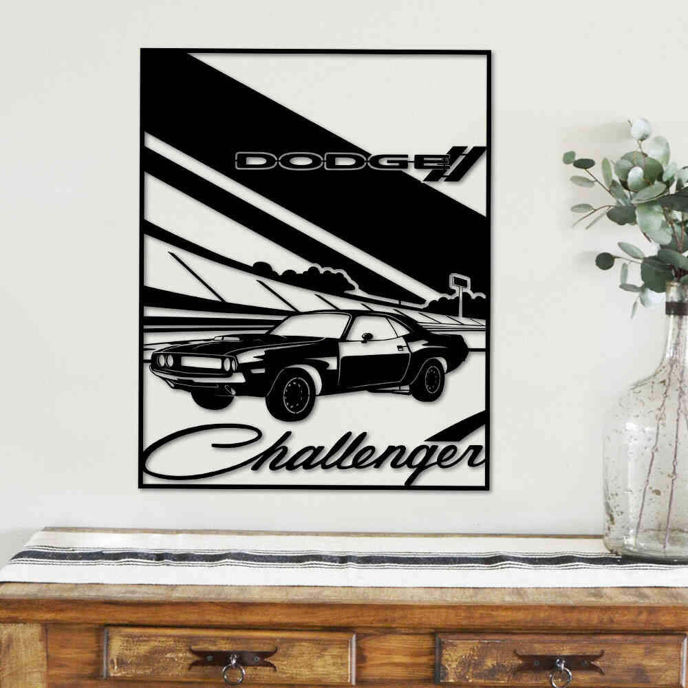 Challenger Decorative Wall Art Cut Metal Sign
