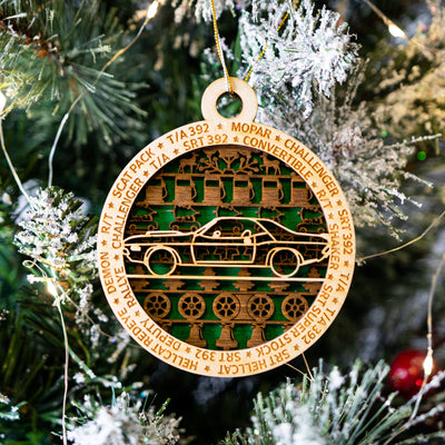 Challenger Collection 3-Layer Handmade Wood Art Ornament