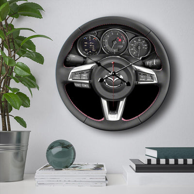 Mazda MX5 Steering Wheel Wall Clock