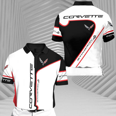 Vette-RCV1 Racing Series Short Sleeve Polo T-Shirt