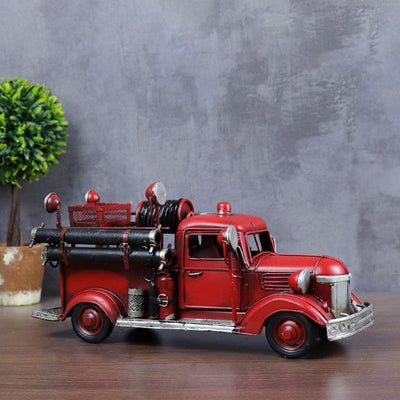 Vintage Metal Craft Fire Truck V.2