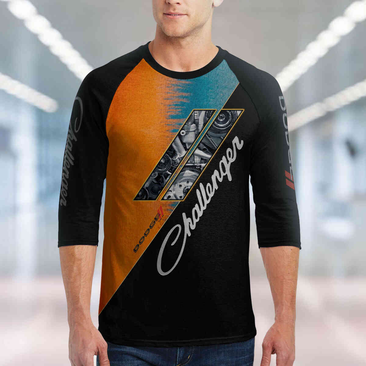 Challenger Unisex 3/4-Sleeve Raglan T-Shirt