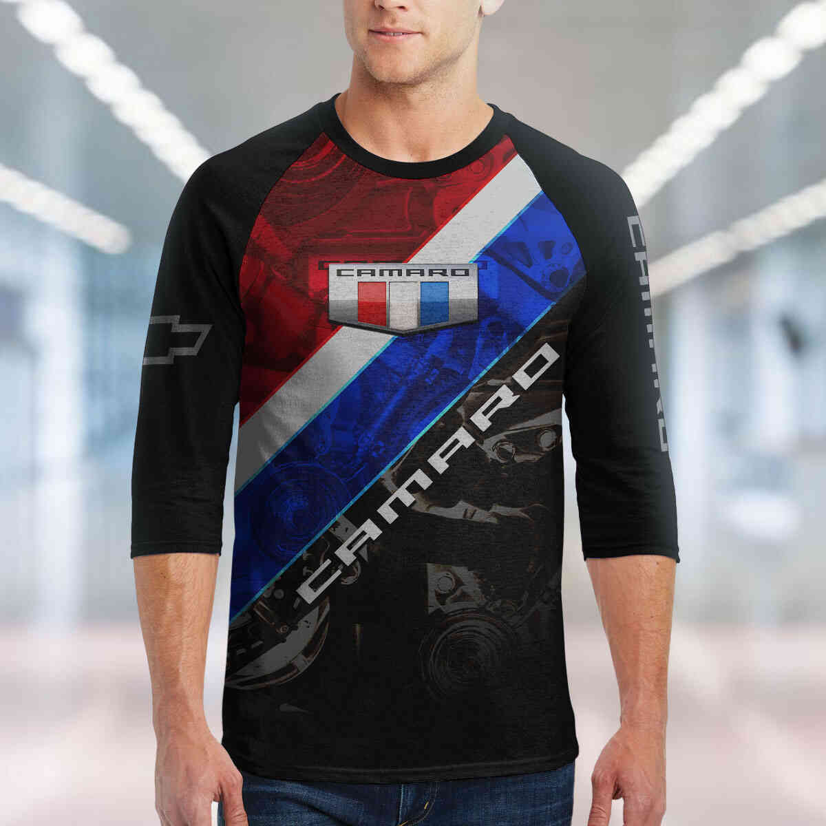 Camaro Unisex 3/4-Sleeve Raglan T-Shirt