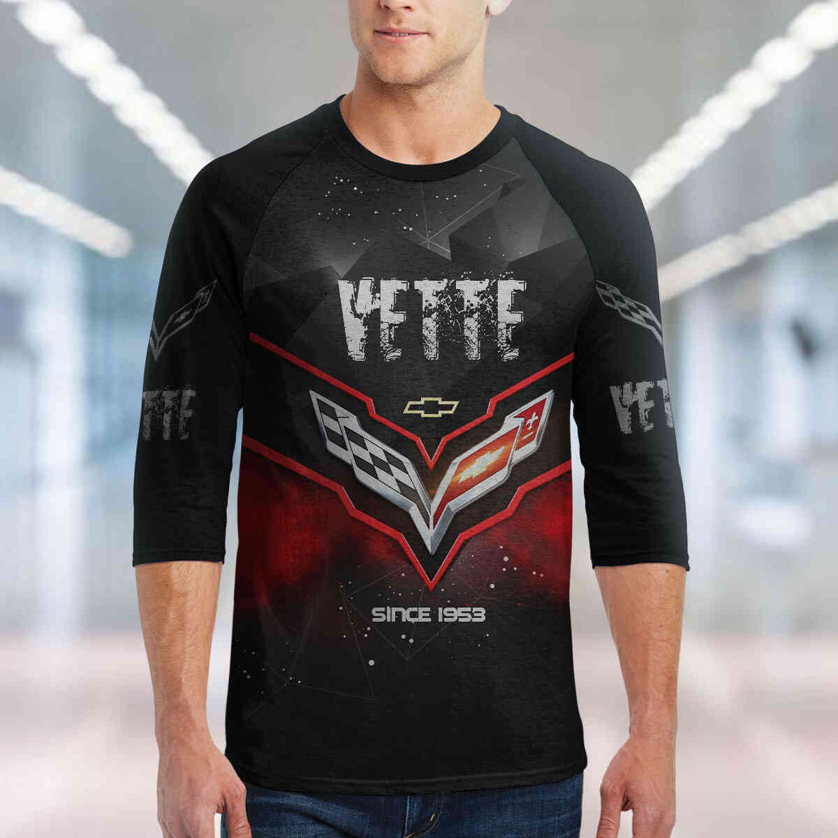 CV Unisex 3/4-Sleeve Raglan T-Shirt