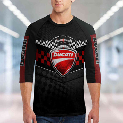 Ducati Unisex 3/4-Sleeve Raglan T-Shirt